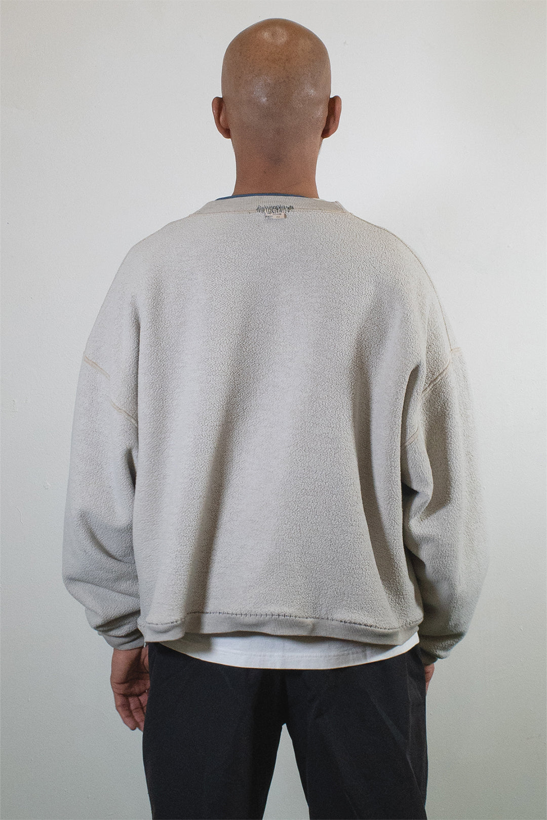 Double Layered Cropped Crewneck