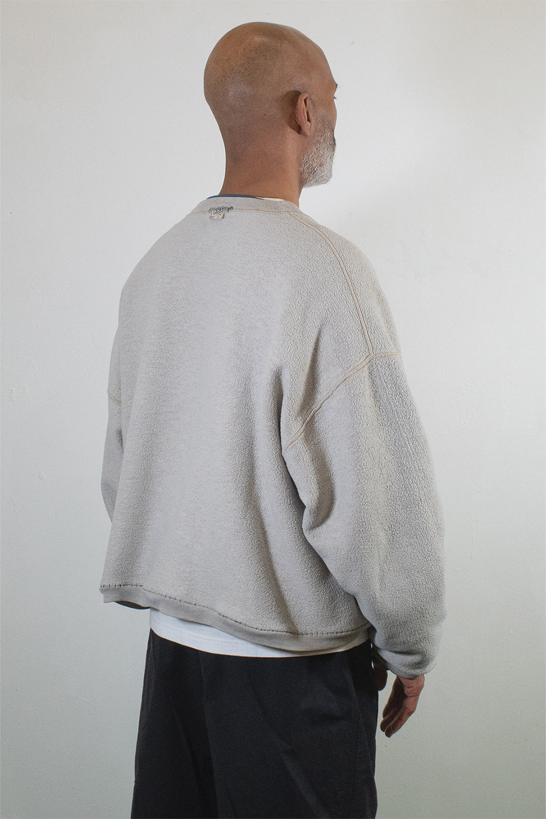 Double Layered Cropped Crewneck